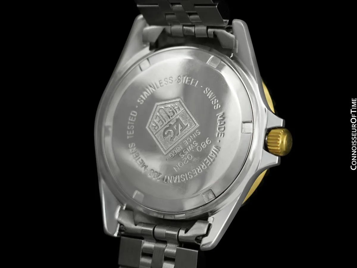 TAG Heuer Professional 1000 Mens Submariner Divers Watch - Stainless Steel & 18K Gold Plated - 980.020N