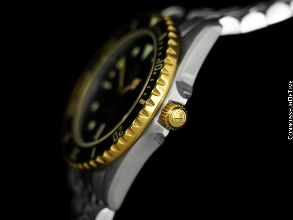 TAG Heuer Professional 1000 Mens Submariner Divers Watch - Stainless Steel & 18K Gold Plated - 980.020N