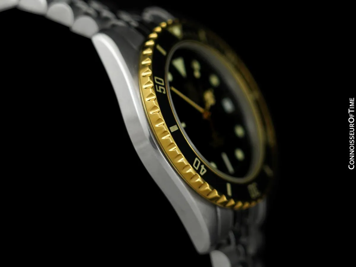 TAG Heuer Professional 1000 Mens Submariner Divers Watch - Stainless Steel & 18K Gold Plated - 980.020N