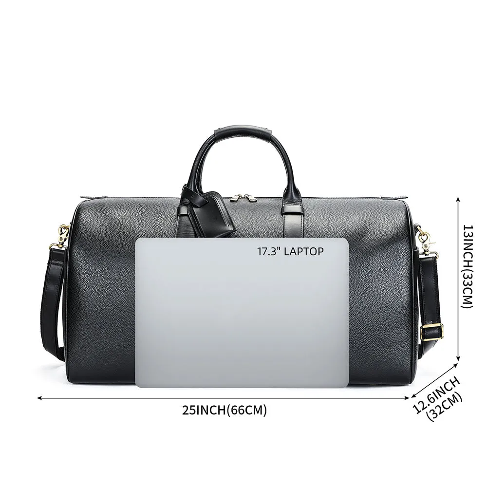 Time Square Cow Leather Travel Bag