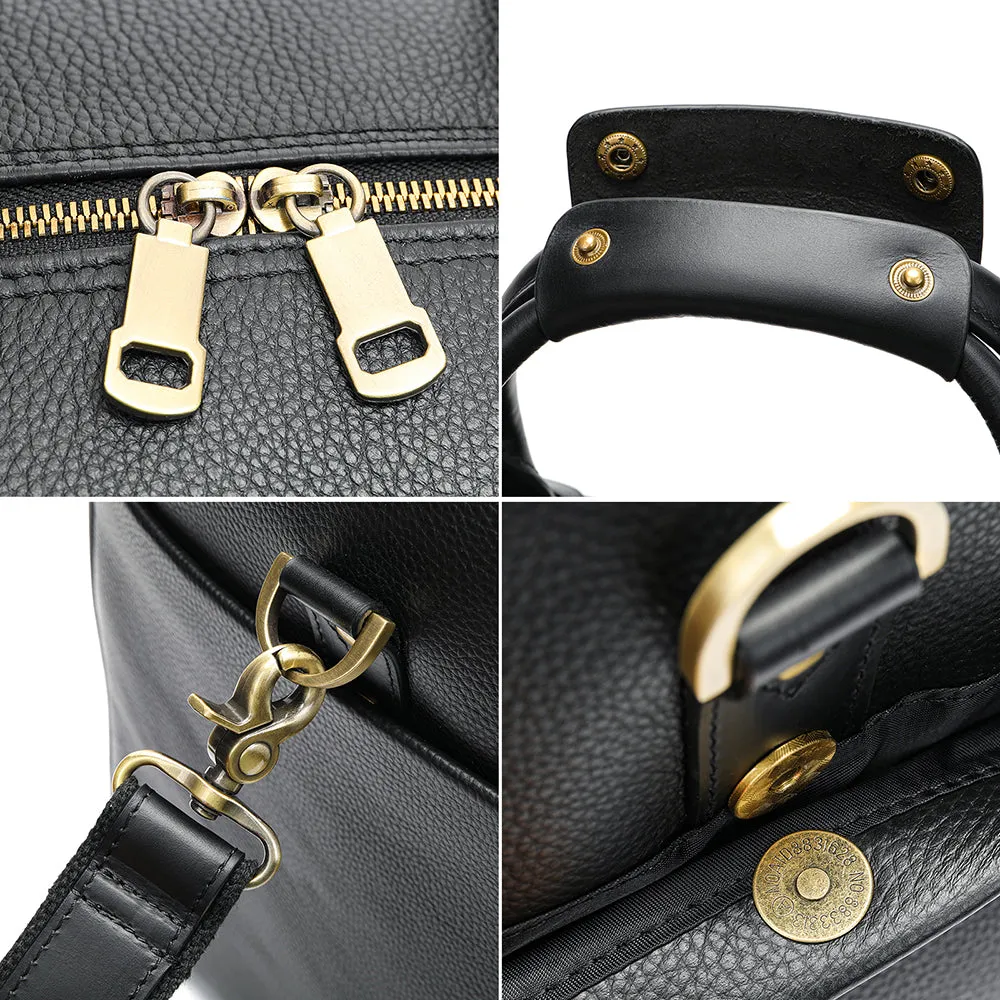 Time Square Cow Leather Travel Bag