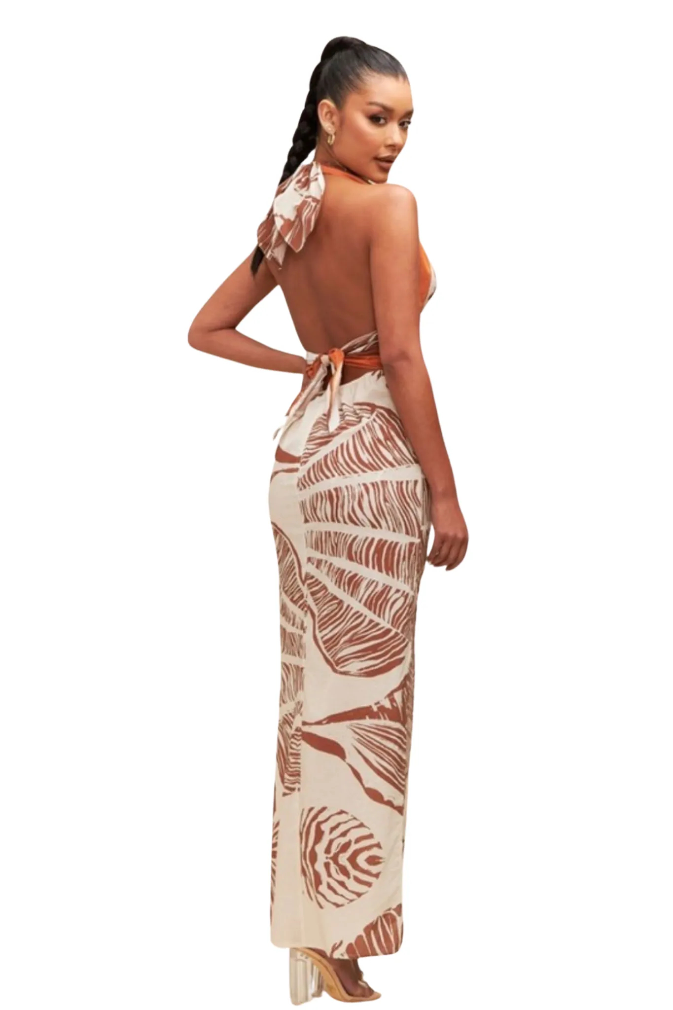 Tirren Tropical Halter Sundress