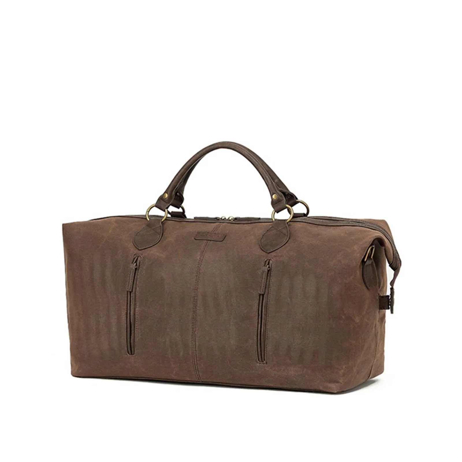Tosca Waxed Canvas Duffel Bag Brown