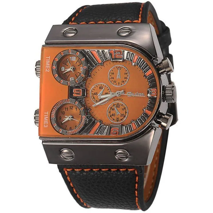 Triple-Time-Zone Watch – 4 Color Variants