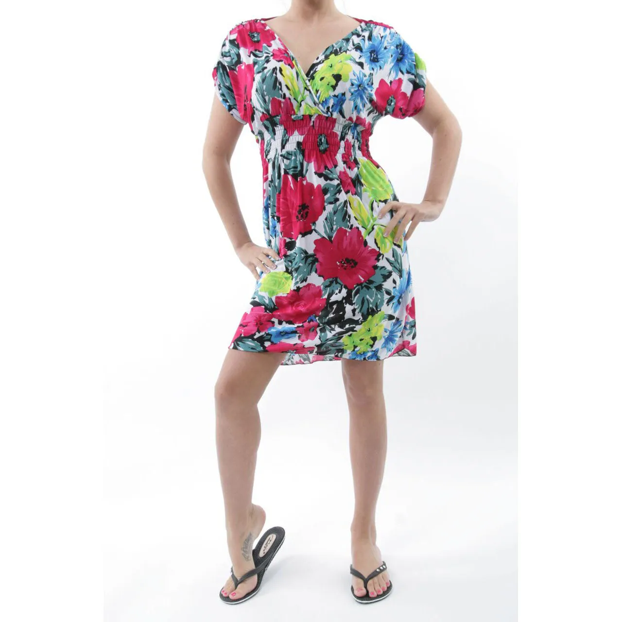 Tropical Print Sundress