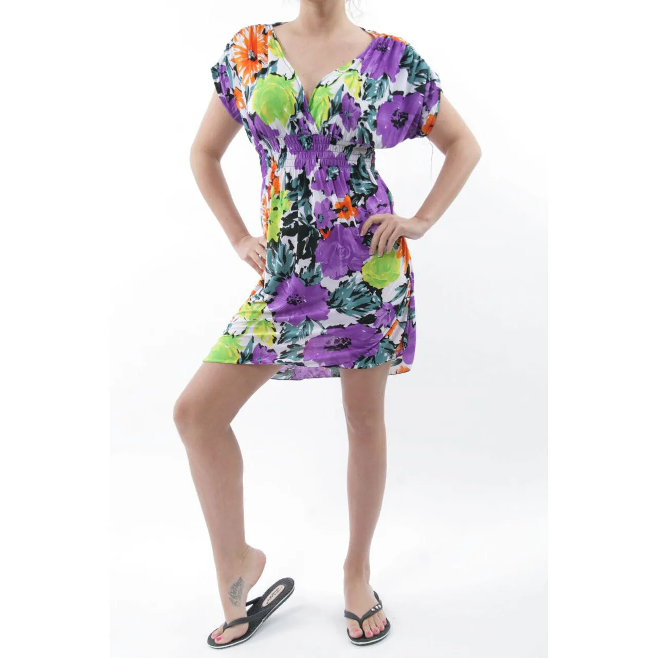 Tropical Print Sundress