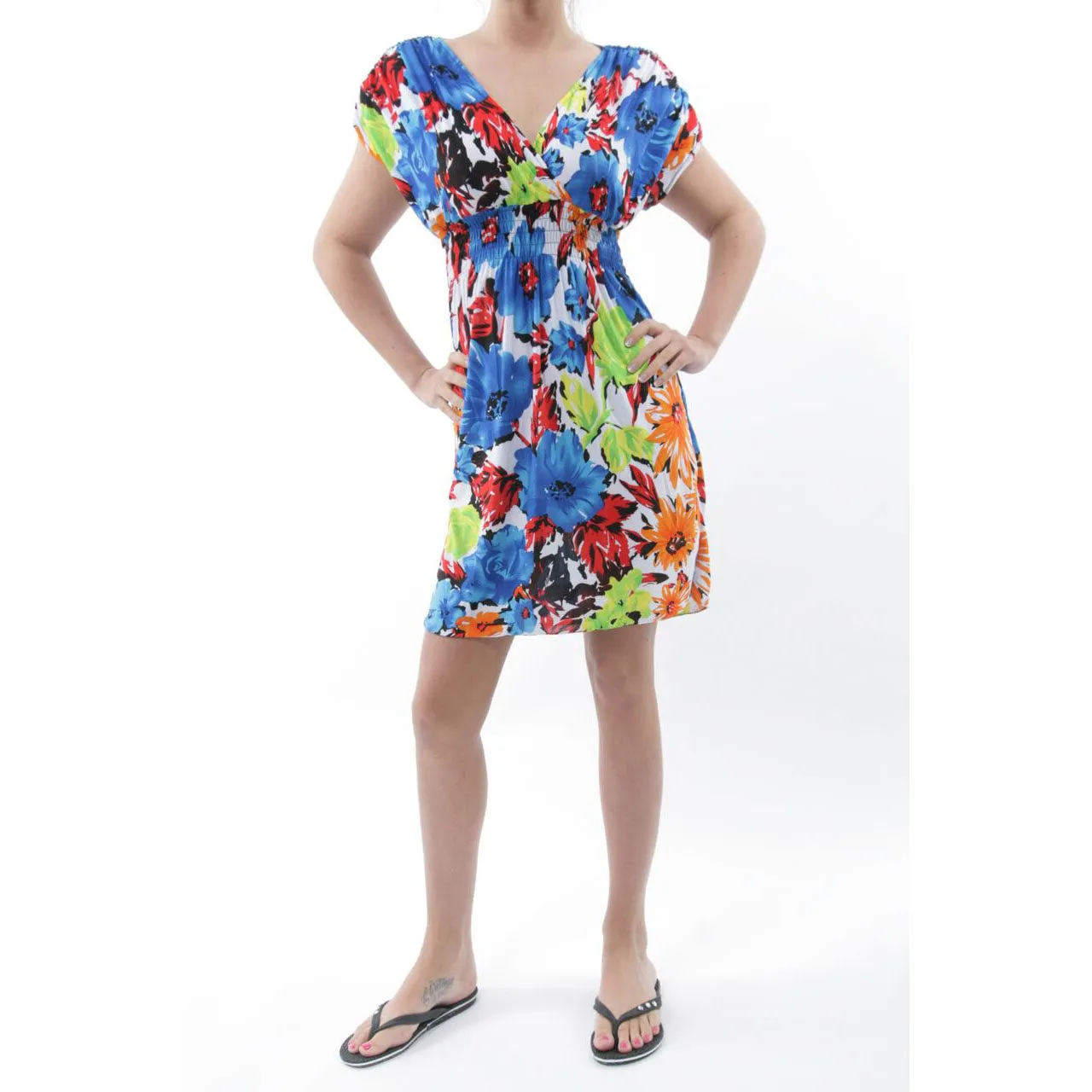 Tropical Print Sundress
