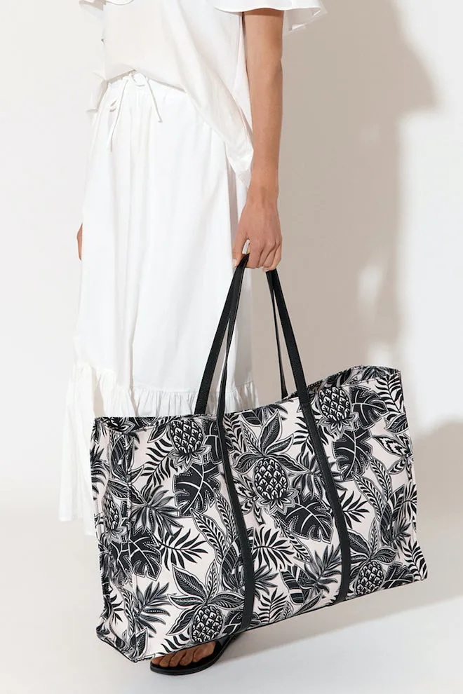 Tropics Canvas Printed Tote