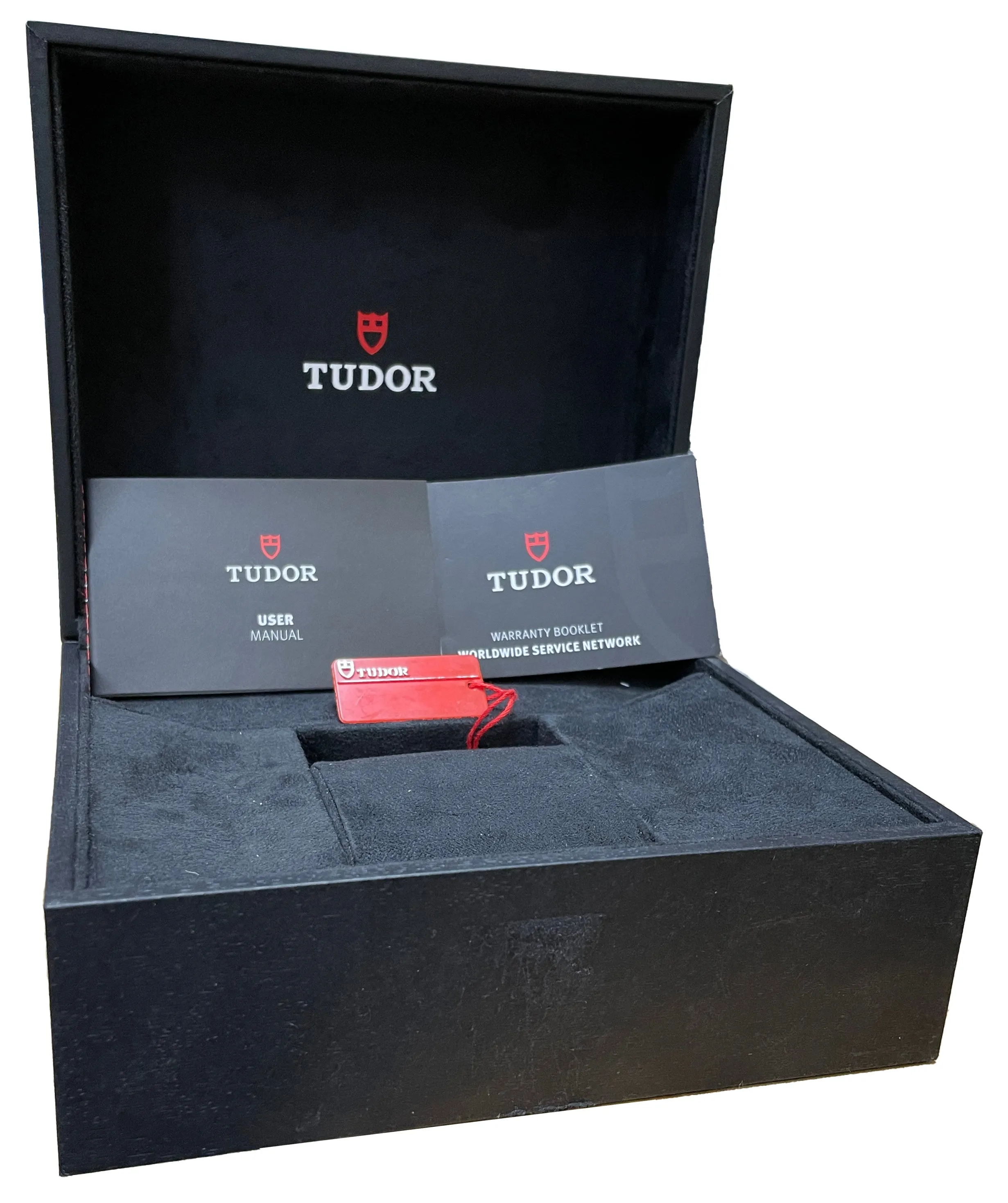 Tudor Black Bay Heritage Red Stainless Steal Black 41mm Dive Watch 79220 R B P