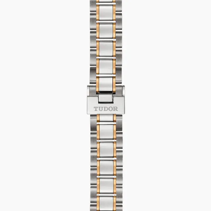 Tudor Style, Stainless Steel and Yellow Gold with Diamond-set, 28mm, Ref# M12113-0007
