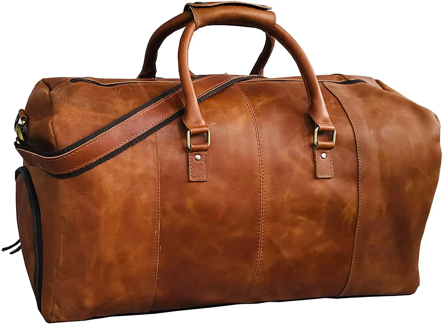 Vagabond Buffalo Leather Duffel