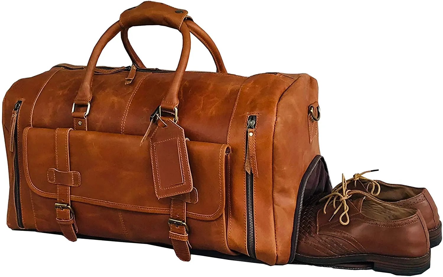 Vagabond Buffalo Leather Duffel