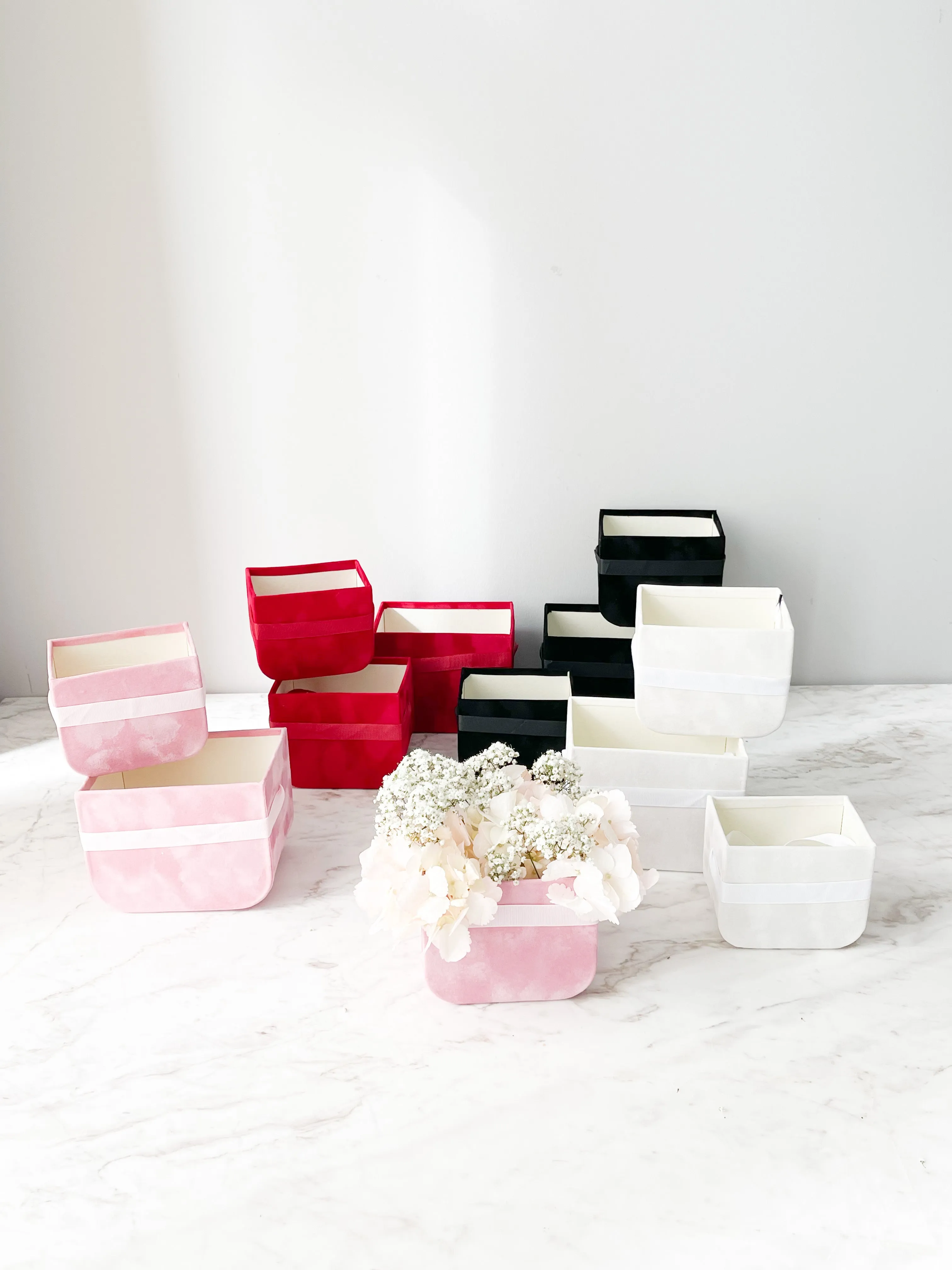 Velvet Square Box IN Variety Color and Size