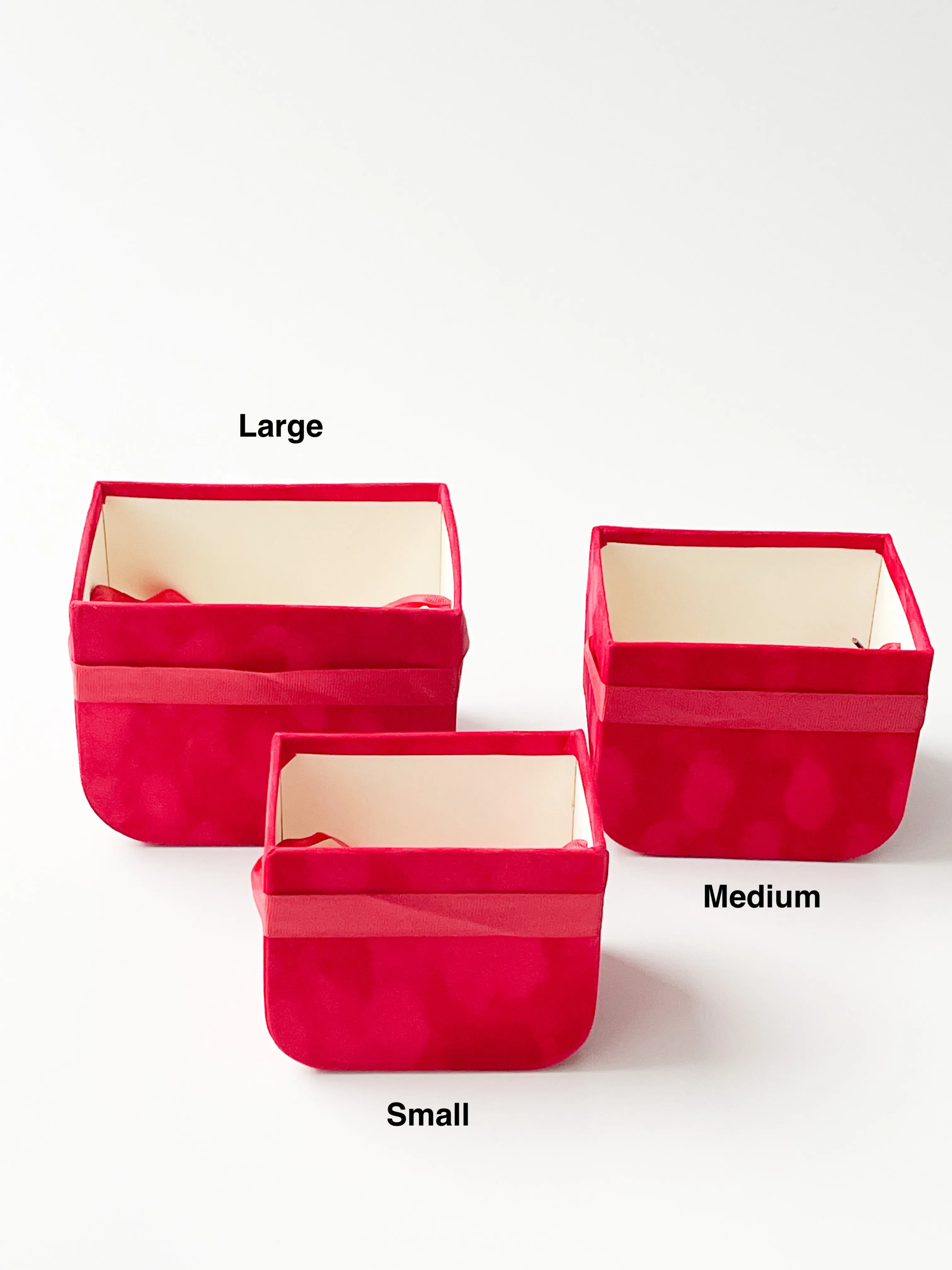 Velvet Square Box IN Variety Color and Size