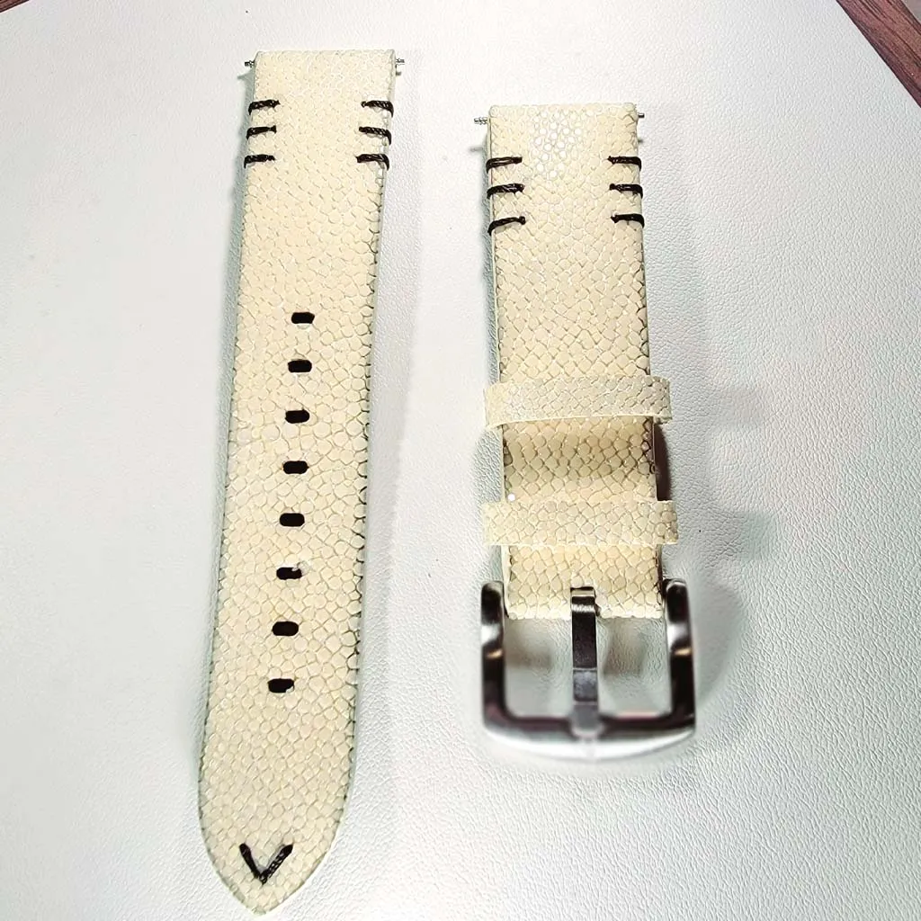White Stingray Strap