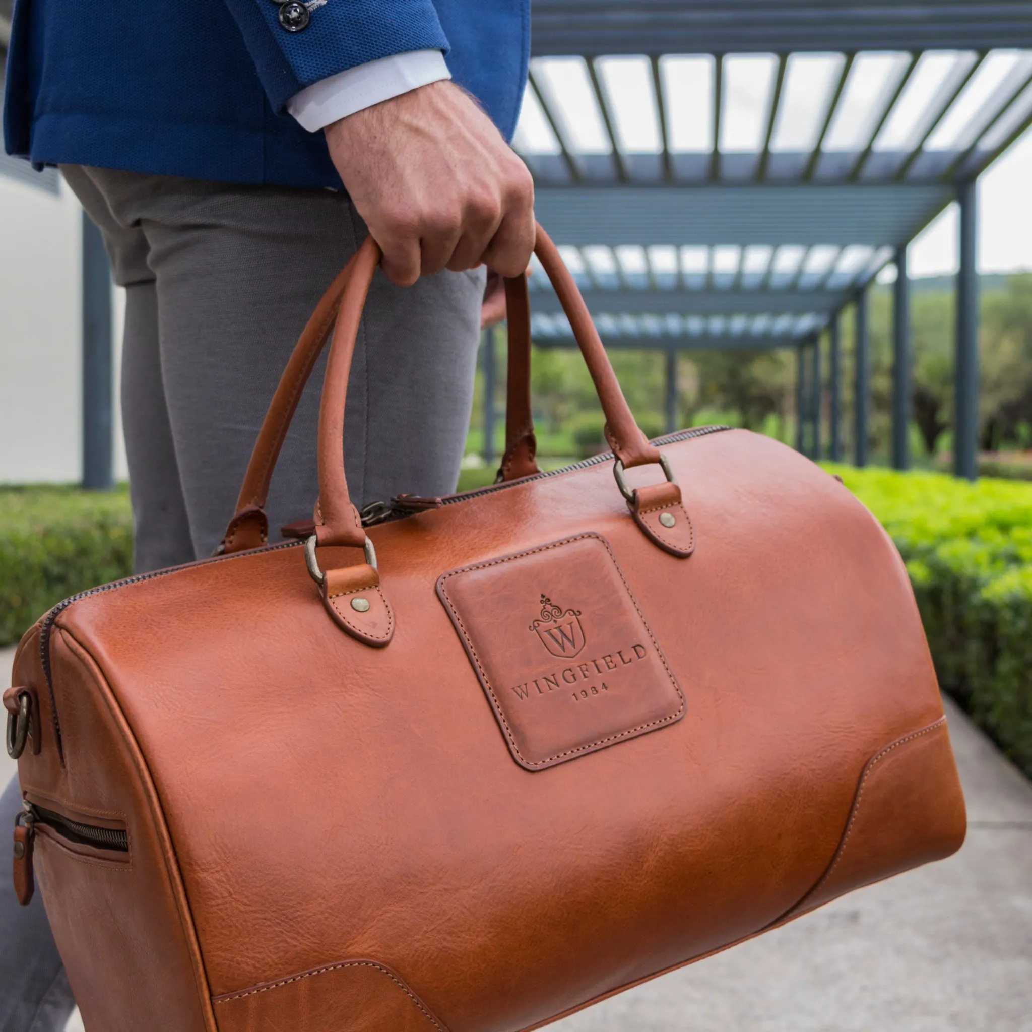 Wingfield Small Leather Duffel Bag