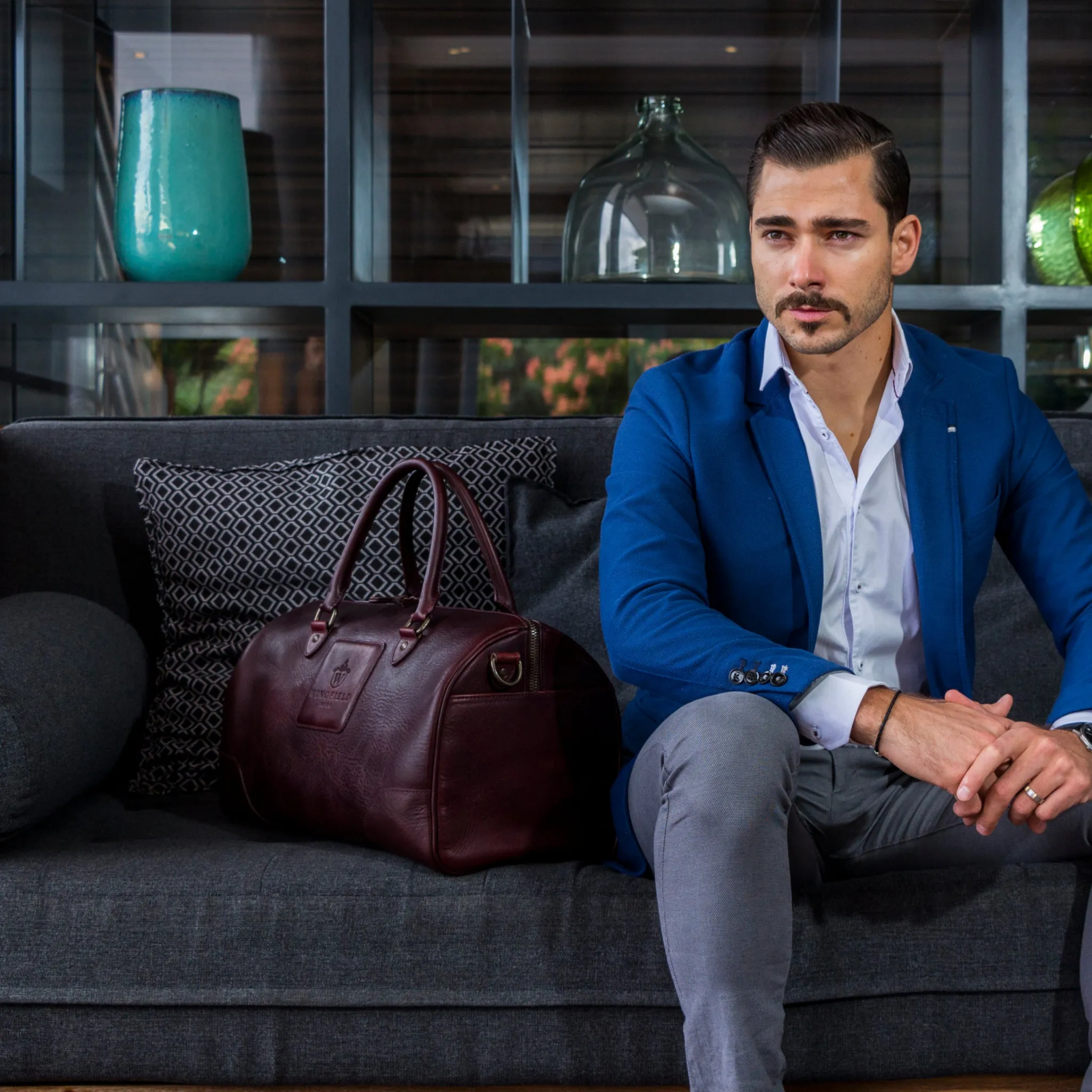 Wingfield Small Leather Duffel Bag