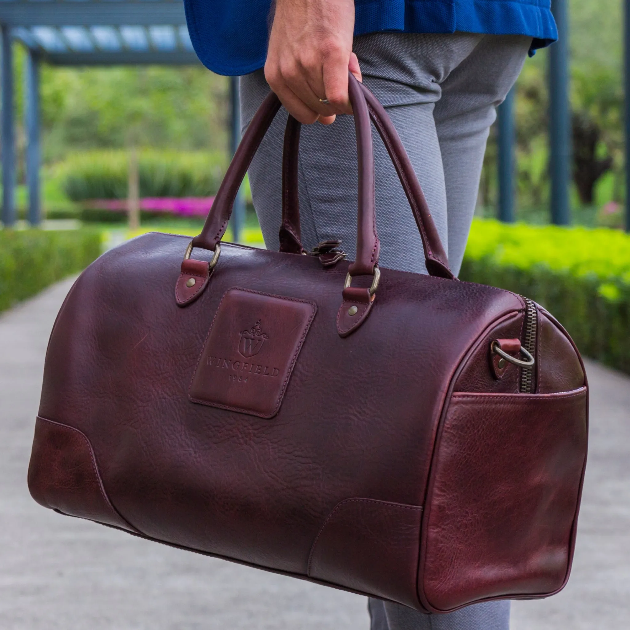 Wingfield Small Leather Duffel Bag