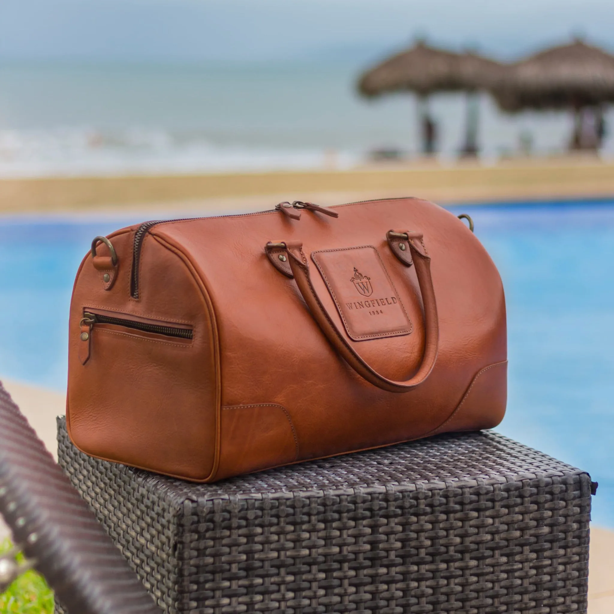 Wingfield Small Leather Duffel Bag