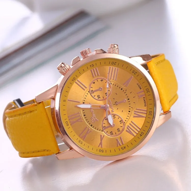 Women and Men Fashion Quartz Watches Leather Sports Casual Watch