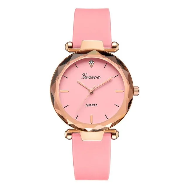 Women Bracelet Watches Fashion Women Fashion Womens Ladies Watches Geneva Silica Band Analog Quartz Wrist Watch часы женские