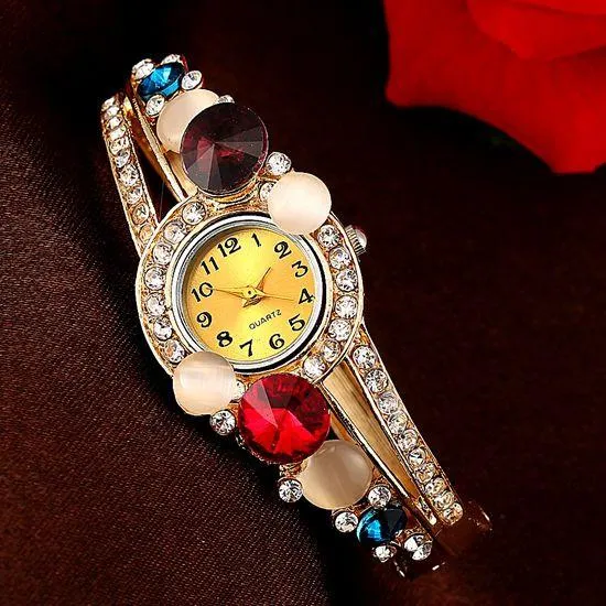 Women's Fashion Design Bling Watch In 7 Colors!