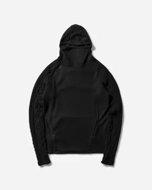 Women's Techwool Hoodie with Gloves Black
