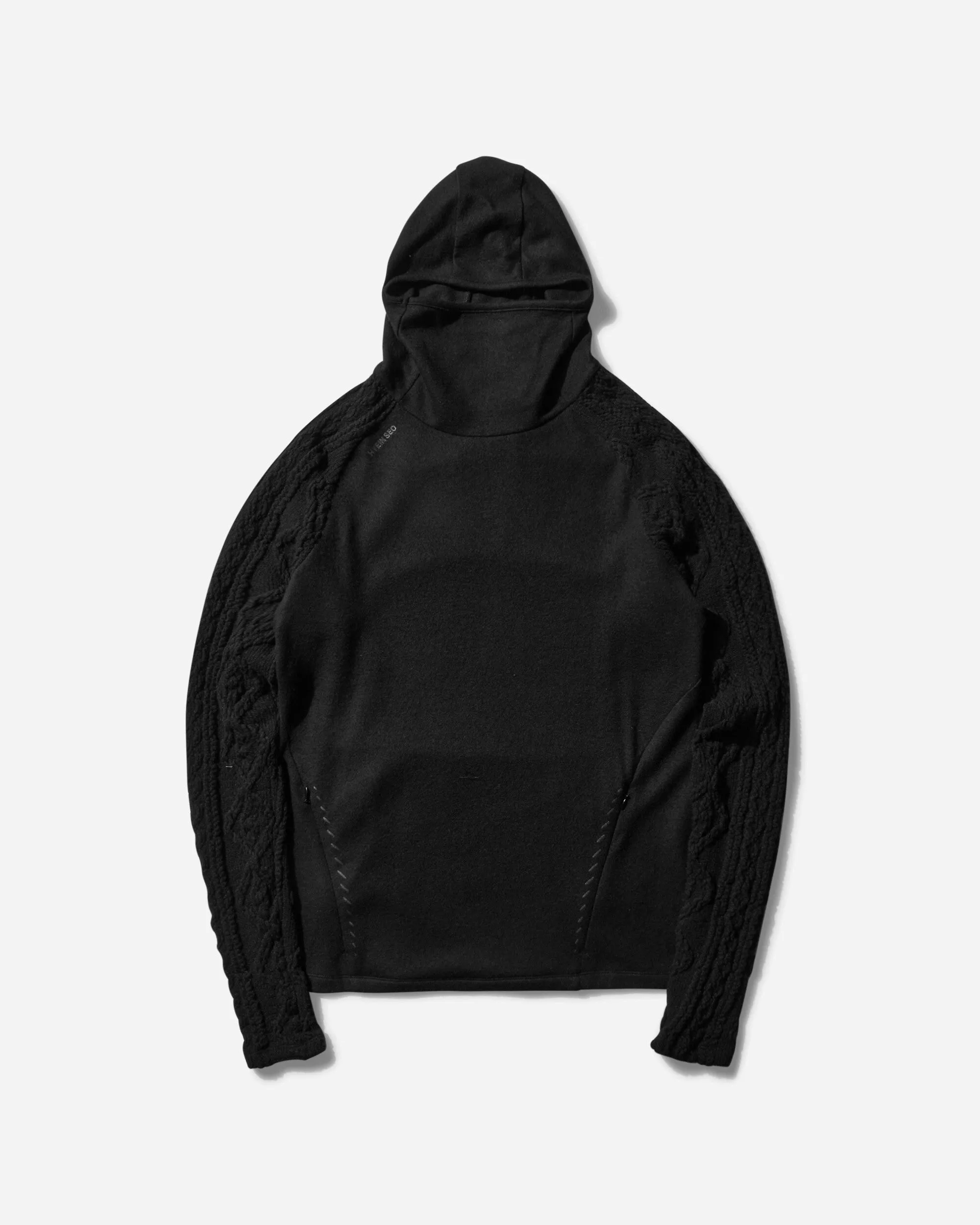Women's Techwool Hoodie with Gloves Black