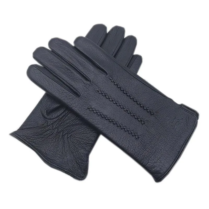 Wool Lined Fashion Leather Gloves