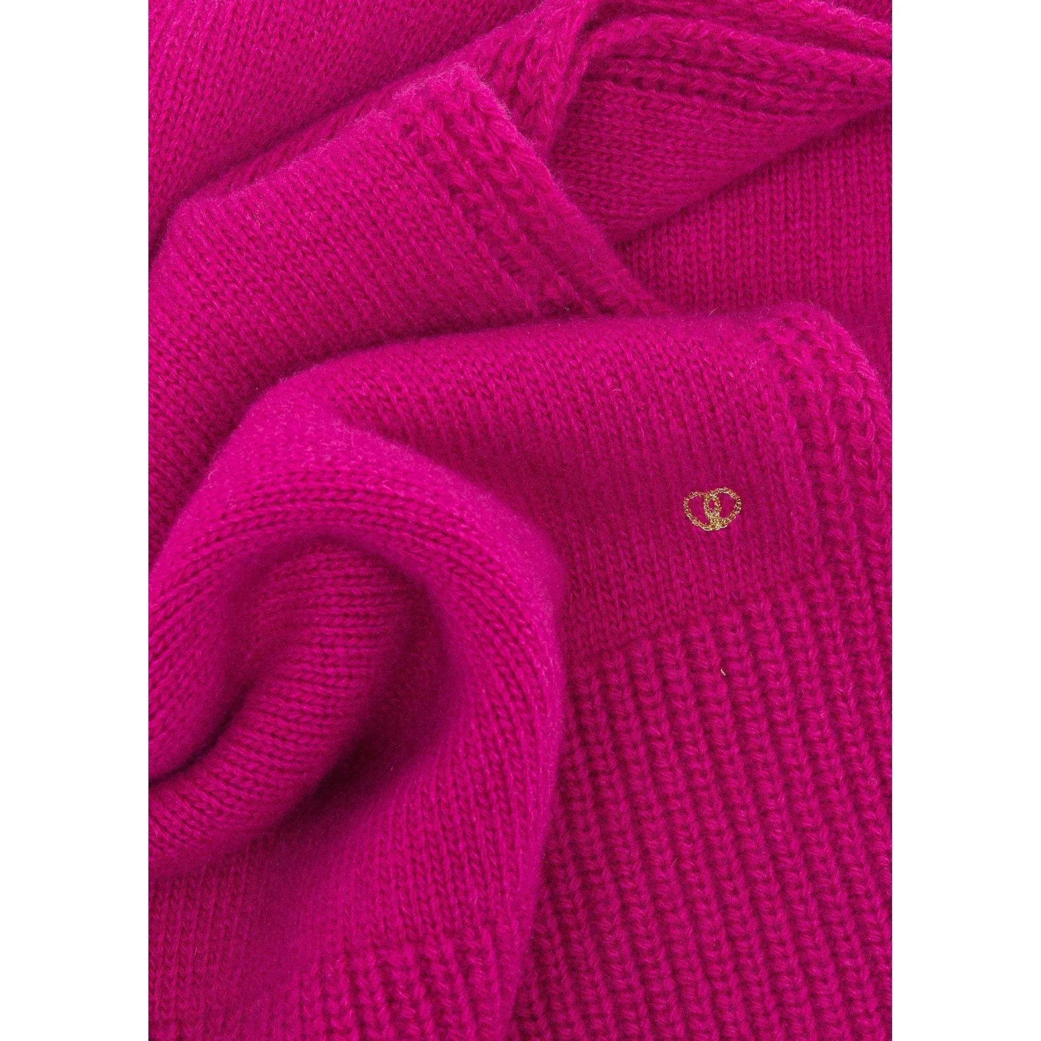 Wool Scarf, Fuscia