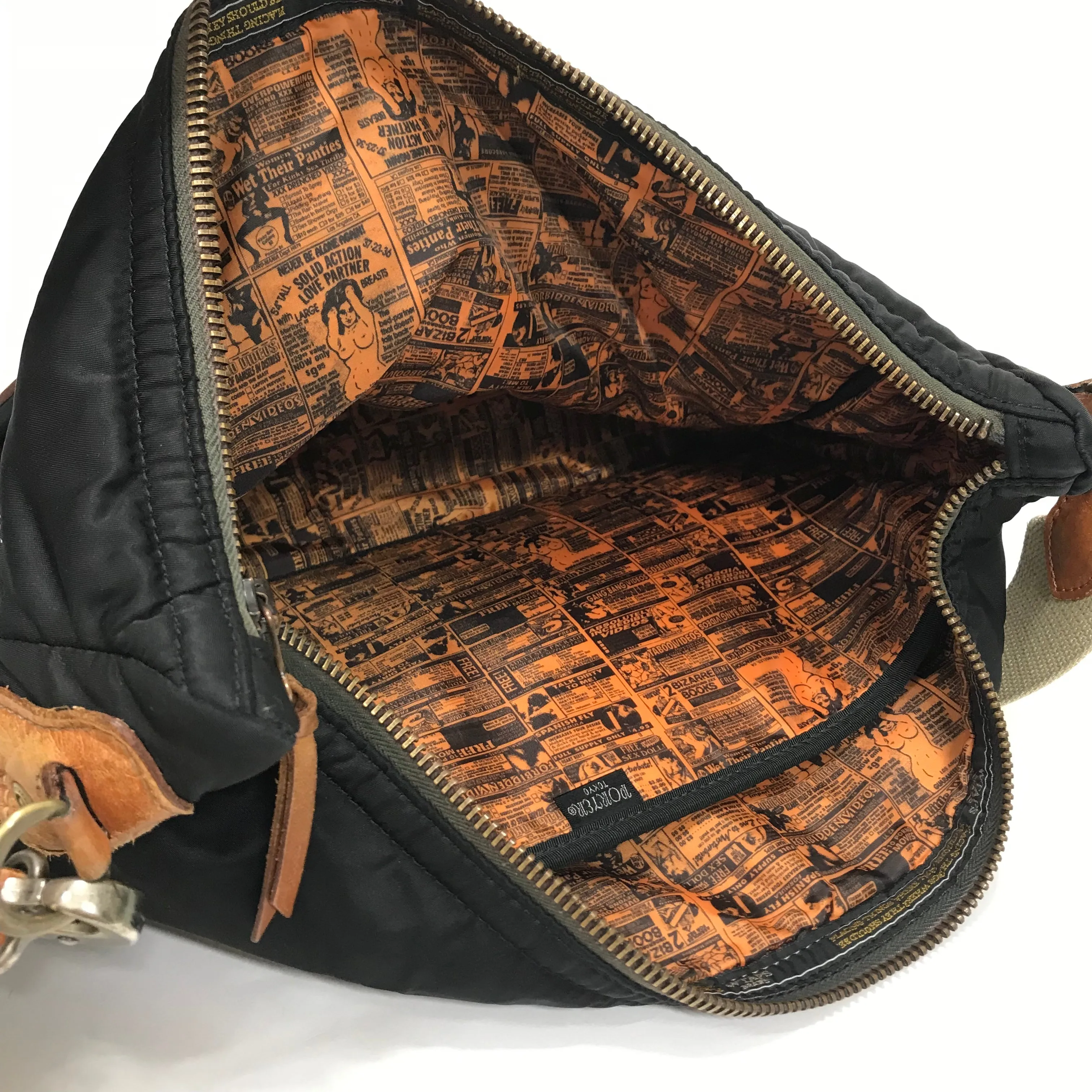 WTaps x Porter 08AW Postman Nylon / Leather Shoulder Bag