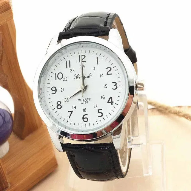 XINIU brand relojes mujer quartz watch women men  Luxury Sports Leather Strap Quartz Mens Wrist Watch relogio masculino gift #A