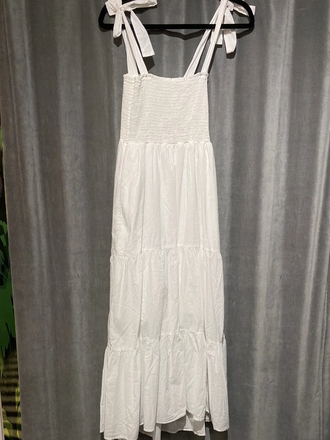XIRENA White Cotton Sleeveless Maxi Sundress