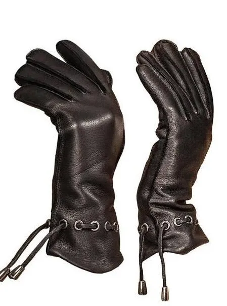 YISEVEN Women's Wool Lined Deerskin Leather Gloves