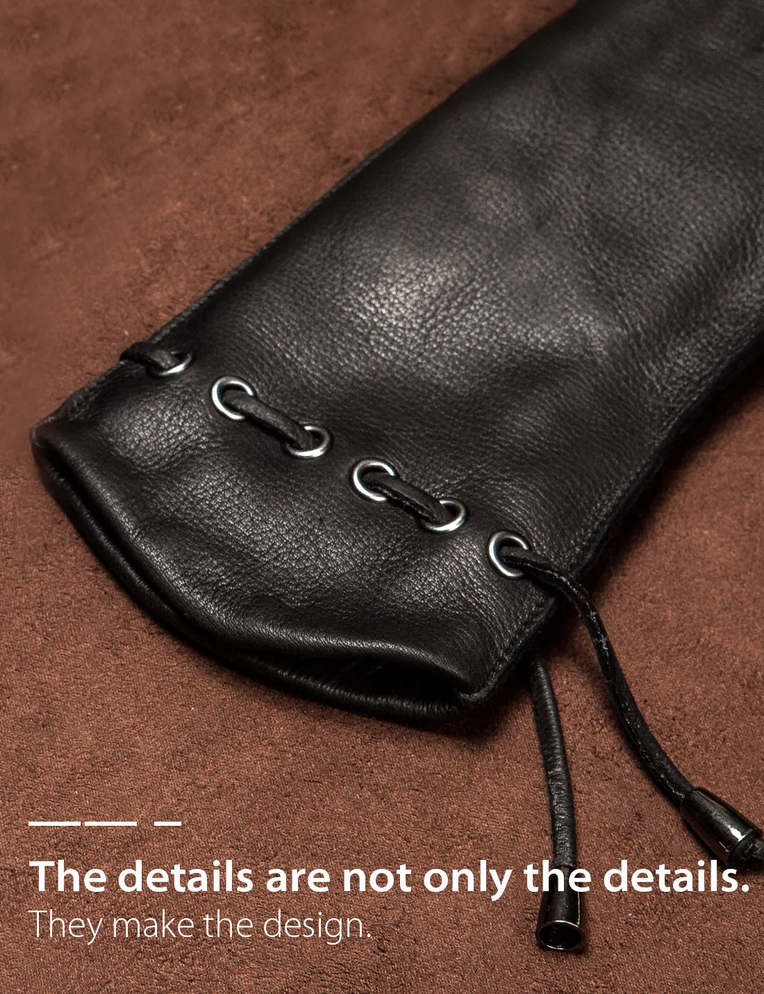 YISEVEN Women's Wool Lined Deerskin Leather Gloves