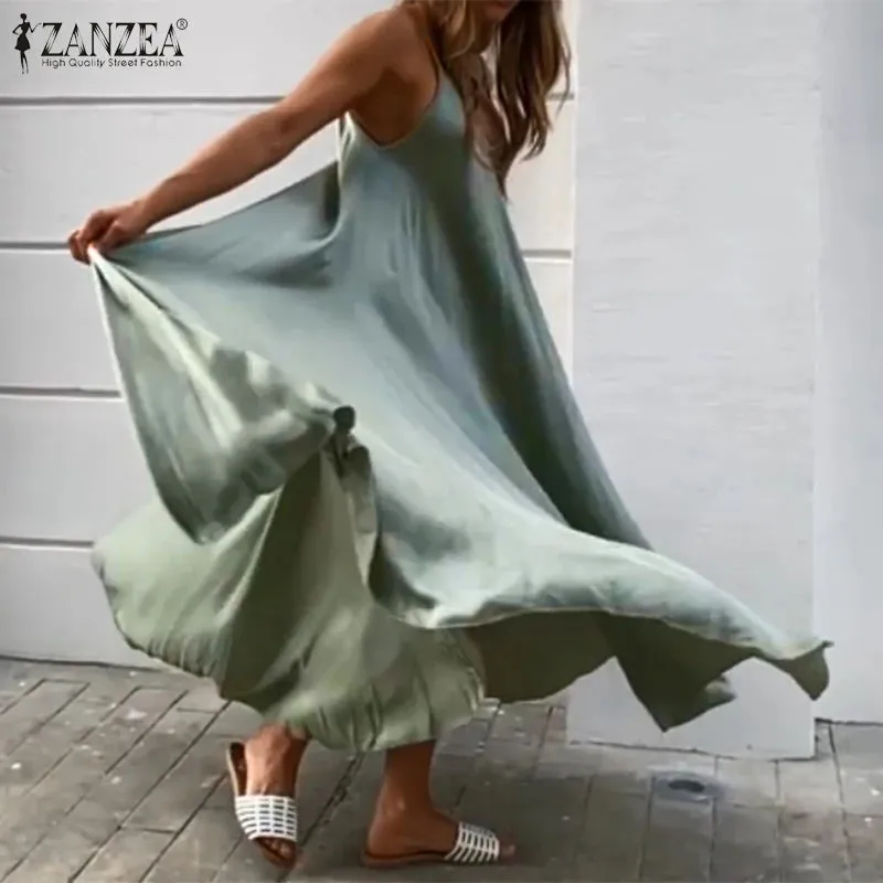 Zanzea Big Swing Holiday Beach Sundress