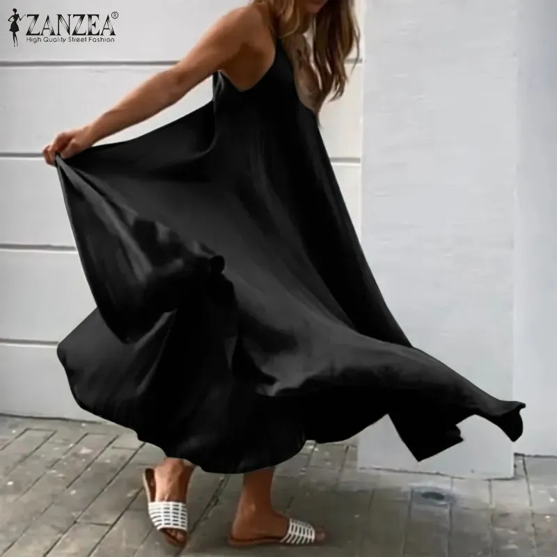 Zanzea Big Swing Holiday Beach Sundress