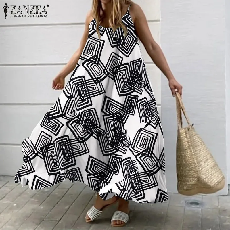 Zanzea Big Swing Holiday Beach Sundress
