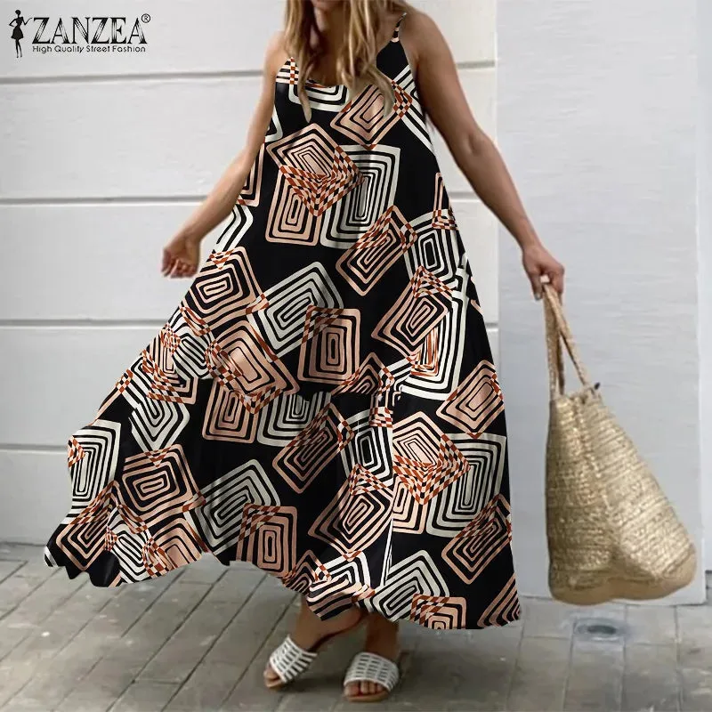 Zanzea Big Swing Holiday Beach Sundress