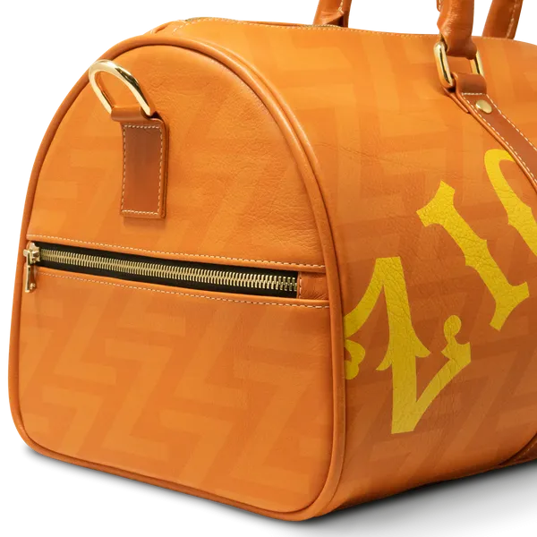 Zig-Zag 1879 Leather Duffle Bag - French Orange - Limited Edition